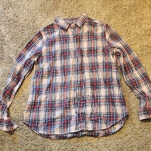 SO Kids Plaid Button-Down Shirt - Red, Blue, Pimk, Green